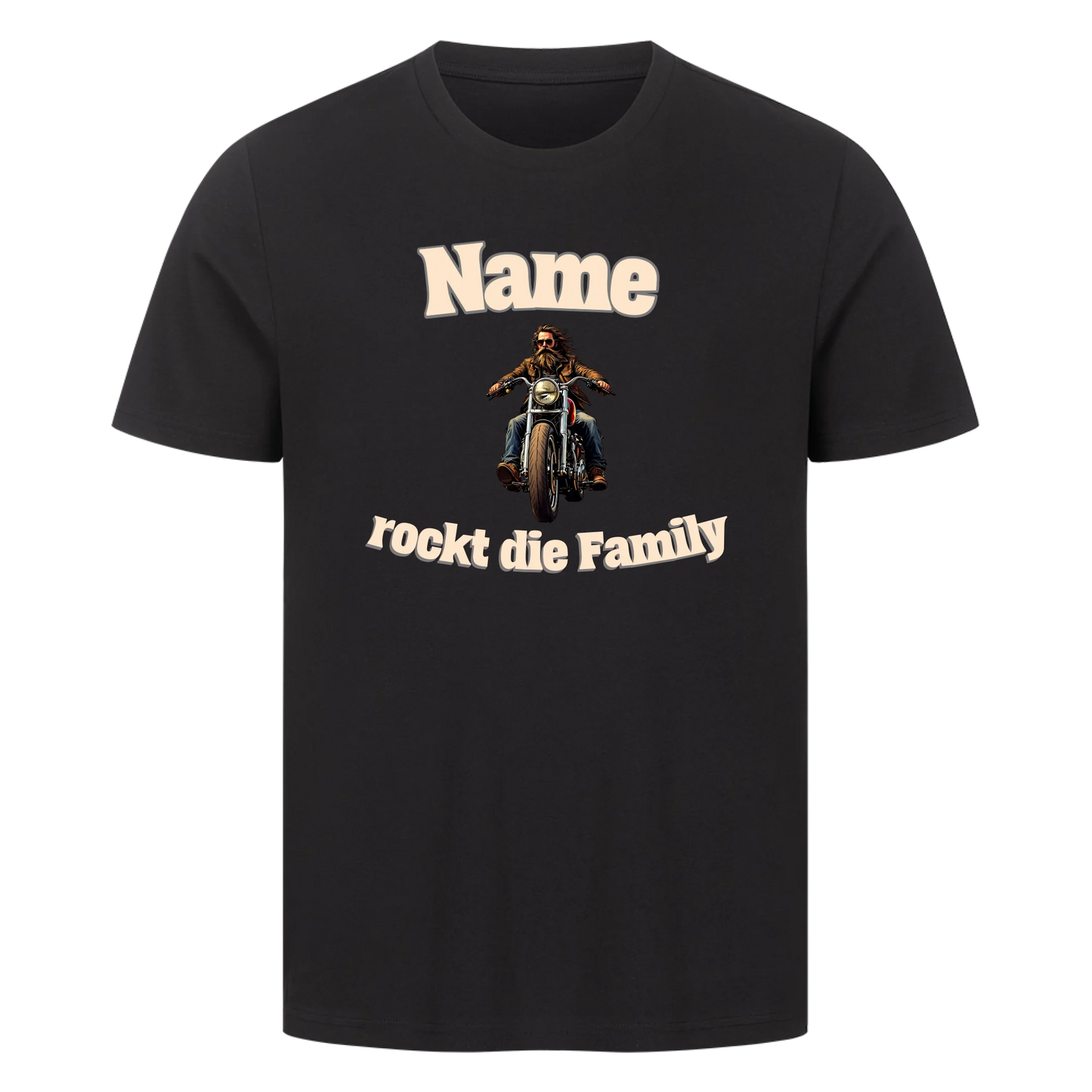 Premium T-Shirt personalisierbar - Papa rockt die Family 2