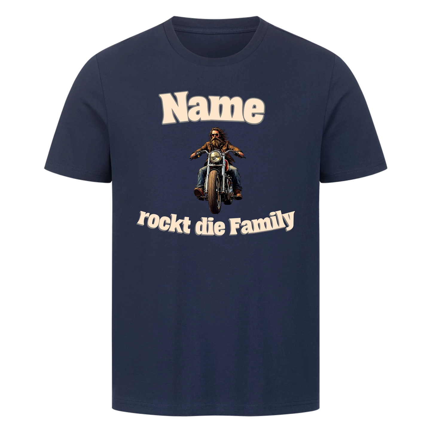 Premium T-Shirt personalisierbar - Papa rockt die Family 2