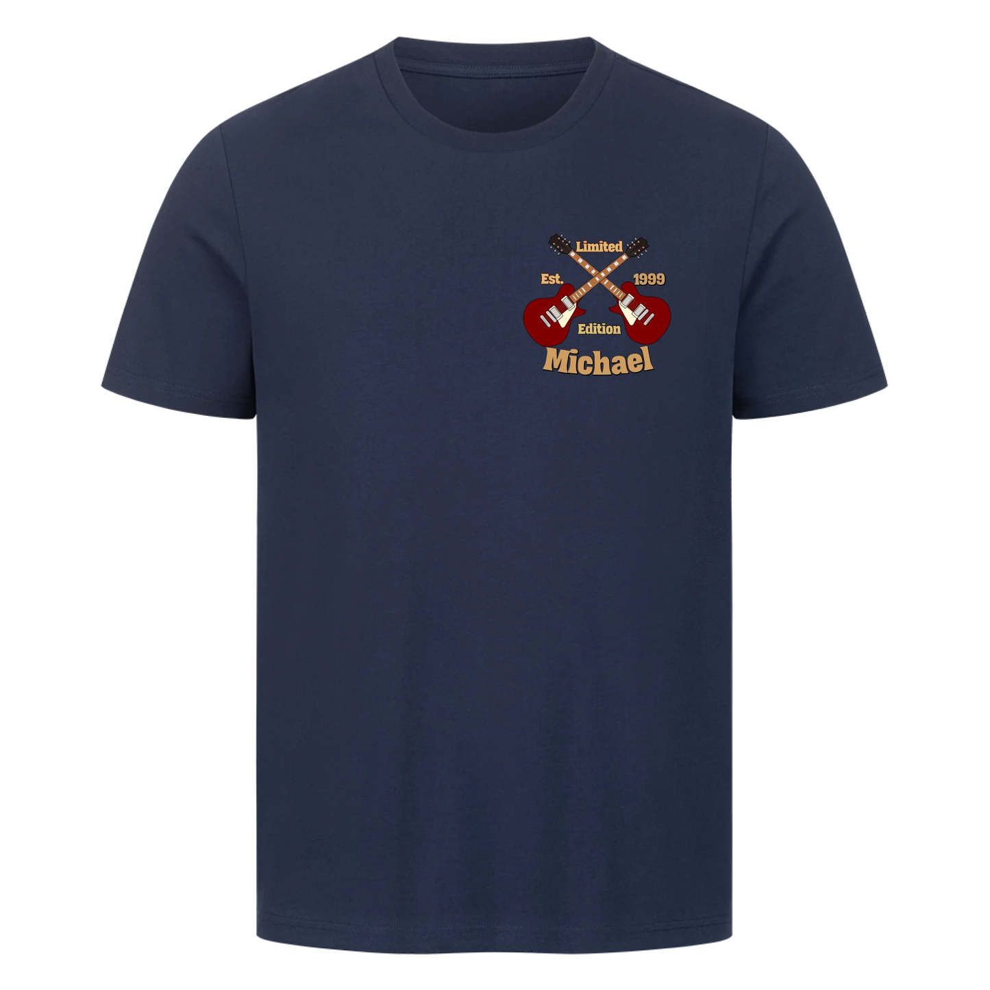 Für Gitarristen -mit Deinem Namen und Geburtsjahr Limited Edition - Premium T-Shirt Unisex personalisierbar