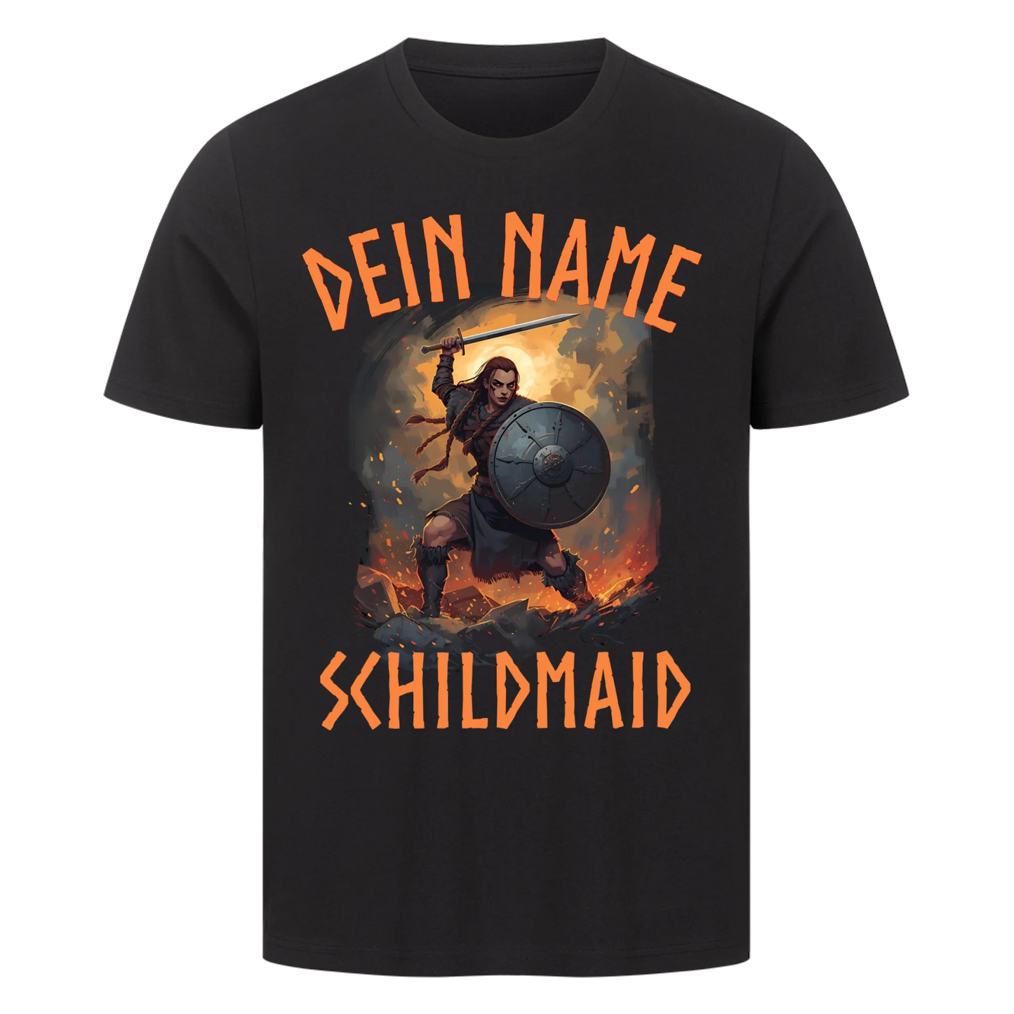 Dein Name Schildmaid - Premium T-Shirt Unisex personalisierbar