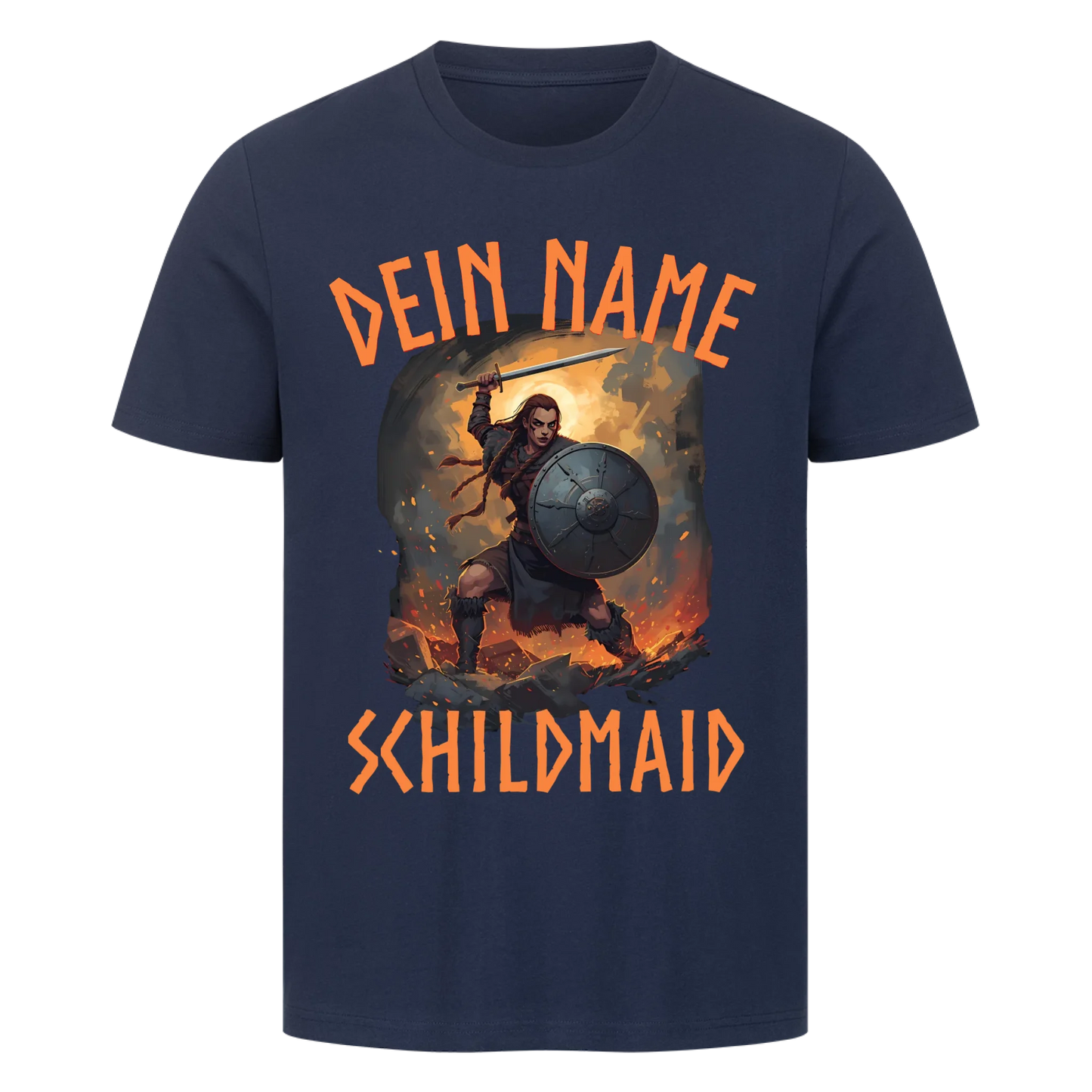 Dein Name Schildmaid - Premium T-Shirt Unisex personalisierbar