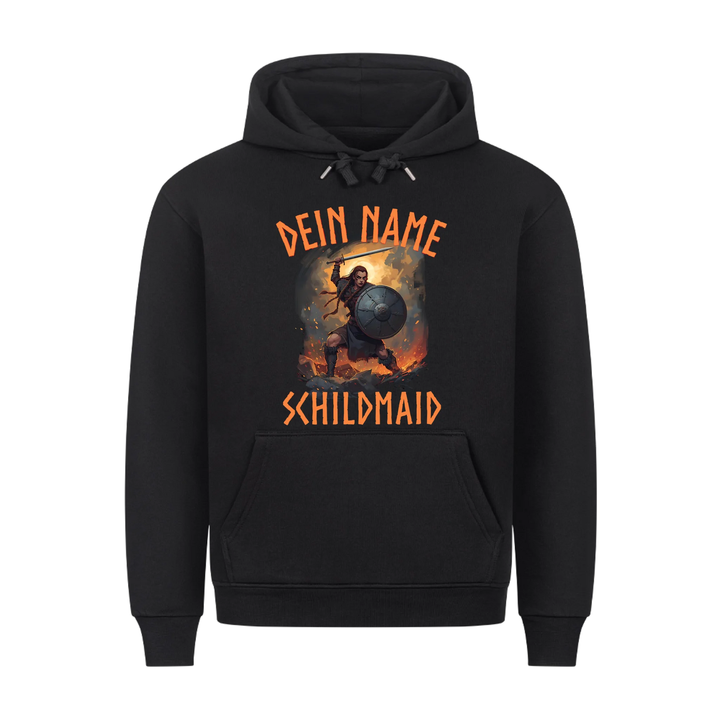 Dein Name Schildmaid - Premium Hoodie Unisex personalisierbar