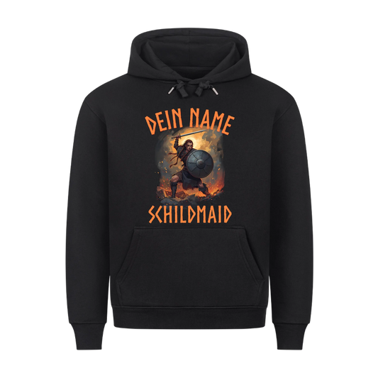 Dein Name Schildmaid - Premium Hoodie Unisex personalisierbar