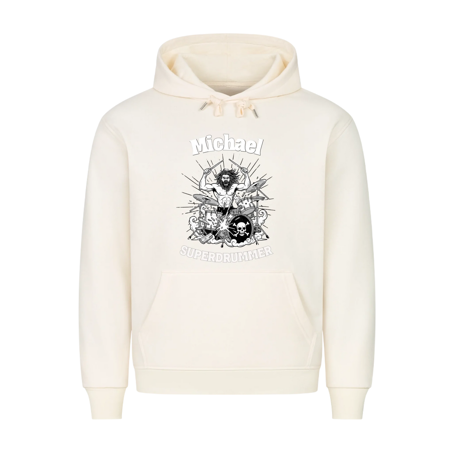 Mit Deinem Namen Superdrummer - Premium Hoodie Unisex personalisierbar