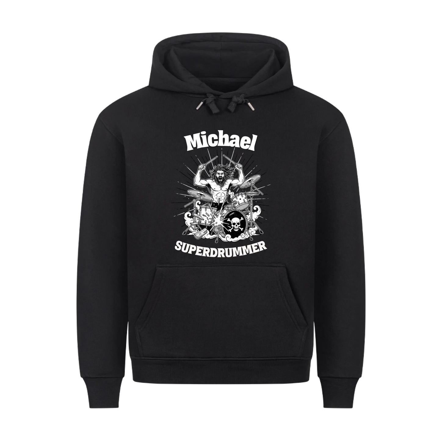 Mit Deinem Namen Superdrummer - Premium Hoodie Unisex personalisierbar