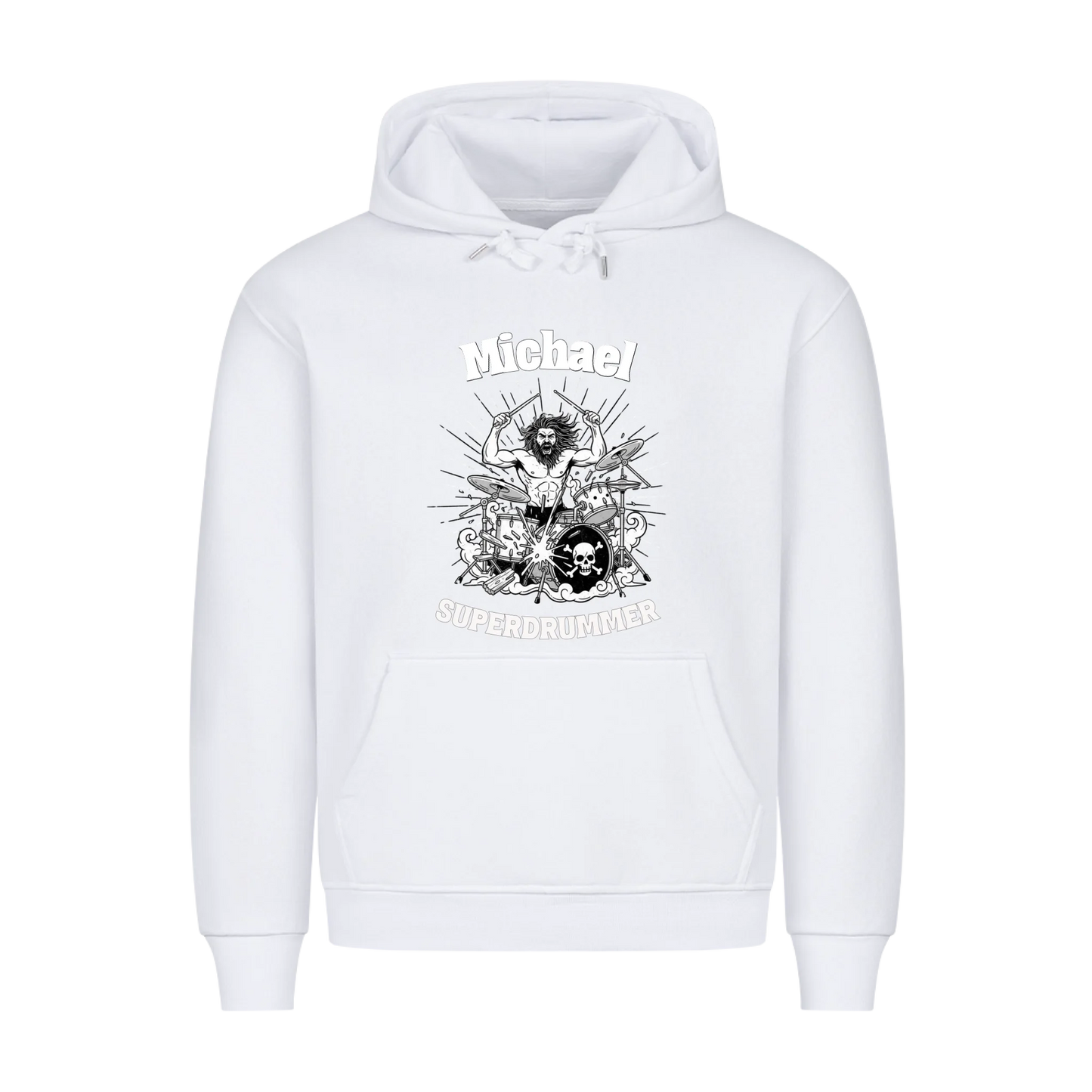Mit Deinem Namen Superdrummer - Premium Hoodie Unisex personalisierbar