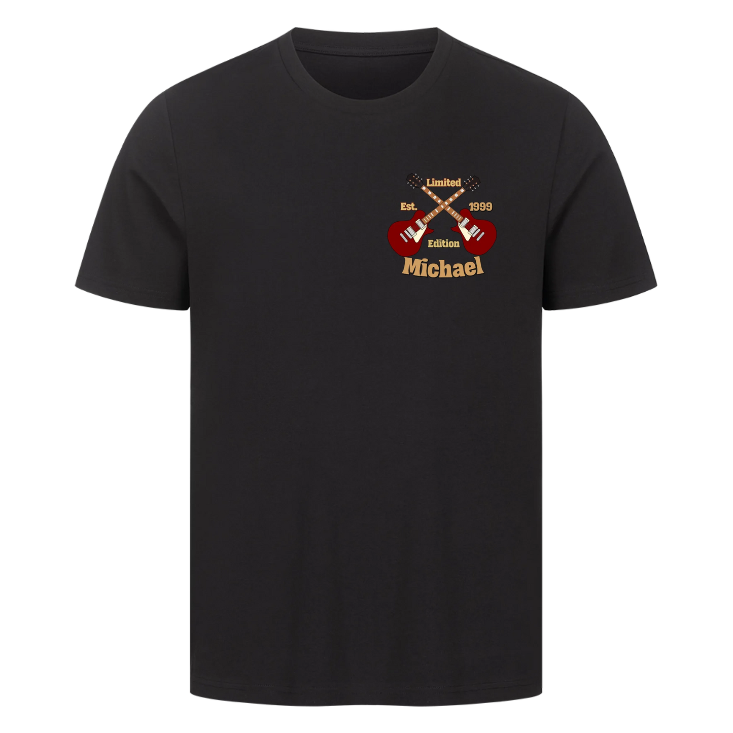 Für Gitarristen -mit Deinem Namen und Geburtsjahr Limited Edition - Premium T-Shirt Unisex personalisierbar
