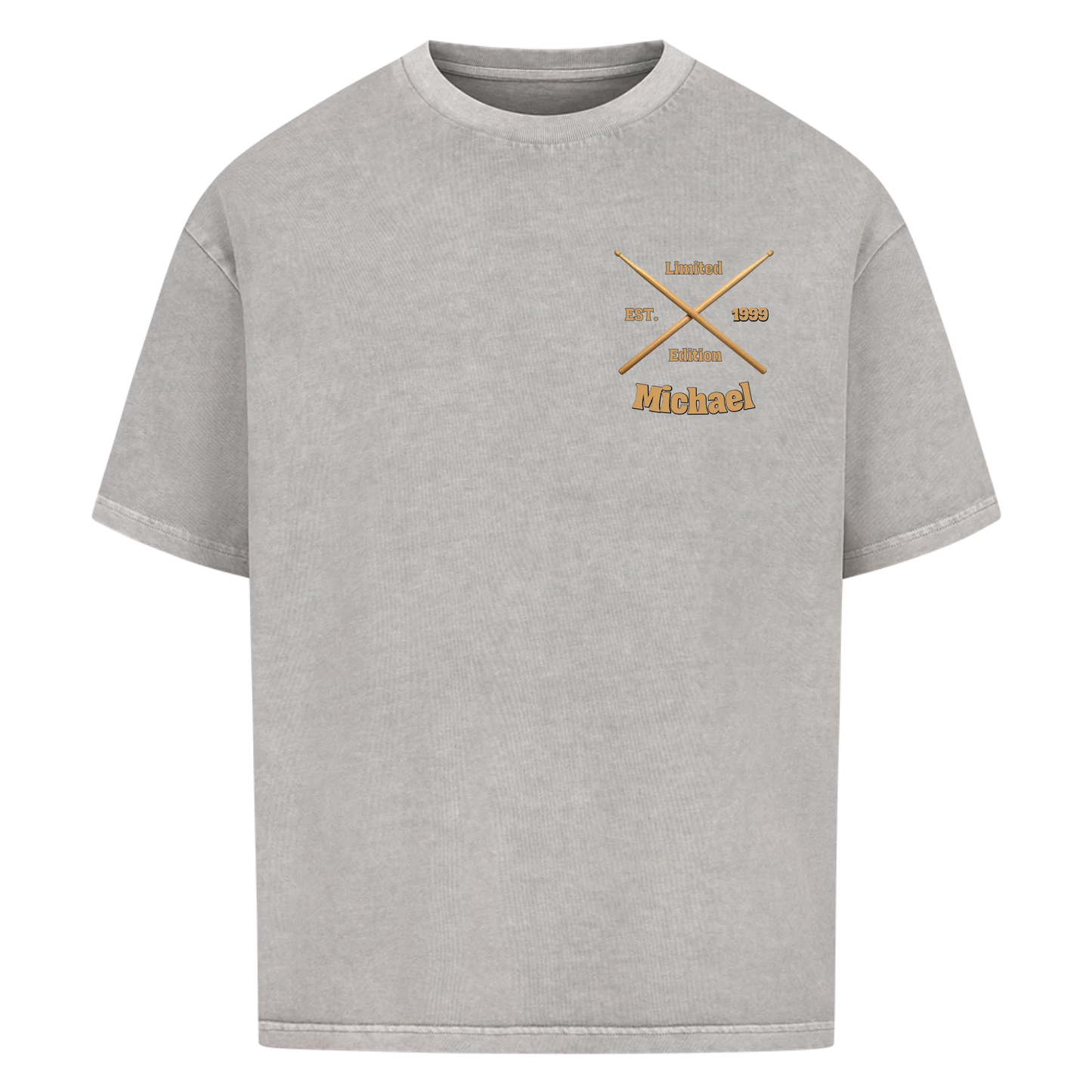 Personalisiertes Shirt mit Deinem Namen und Deinem Geburtsjahr - Premium Oversized Shirt Unisex