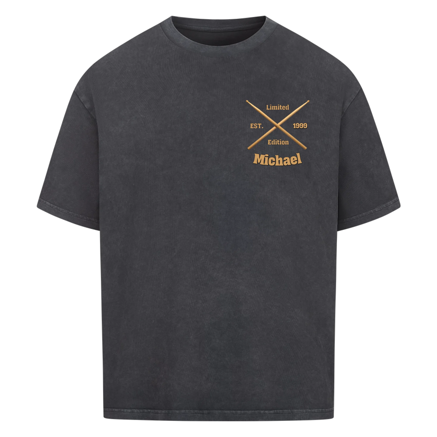 Personalisiertes Shirt mit Deinem Namen und Deinem Geburtsjahr - Premium Oversized Shirt Unisex