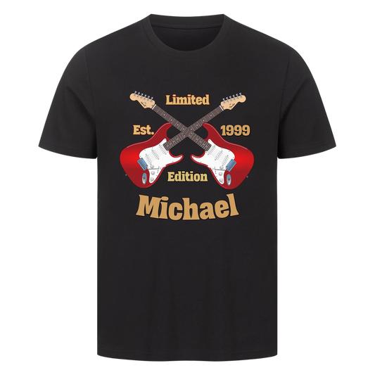 Personalisierbares Premium T-Shirt -Limited Edition 3 für Gitarristen